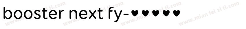 booster next fy字体转换